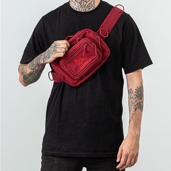 Raf Simons x Eastpak Loop Waistbag Pouch in Burgundy - Picture 13 of 13